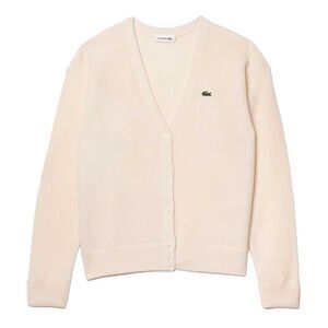 Lacoste Womens/Ladies Essentials Cotton Cardigan / Cream